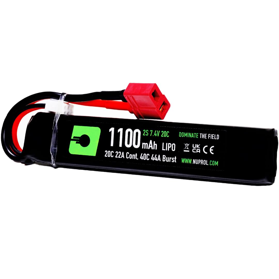 NUPROL Power - 7.4v LiPo 1100mAh 2S Deans [Rate 20C @ 22A] [Burst 40C @ 44A] - Stick