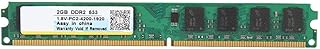 Módulo de memória DDR2 1,8 V 240 PIN 2 GB RAM 533 MHZ garante uma transmissão de dados estável e rápida, para computador desktop PC2-4200 para placa-mãe AMD