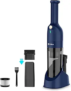 UMLo H6 Handheld Vacuum,Rechargeable Car Vacuum Cleaner Cordless with 30 Mins Runtime,Powerful Portable Hand Vacuum with 2 Suction Modes& Storage Base for Car Home Hardwood Floor Office Quick Cleanups
