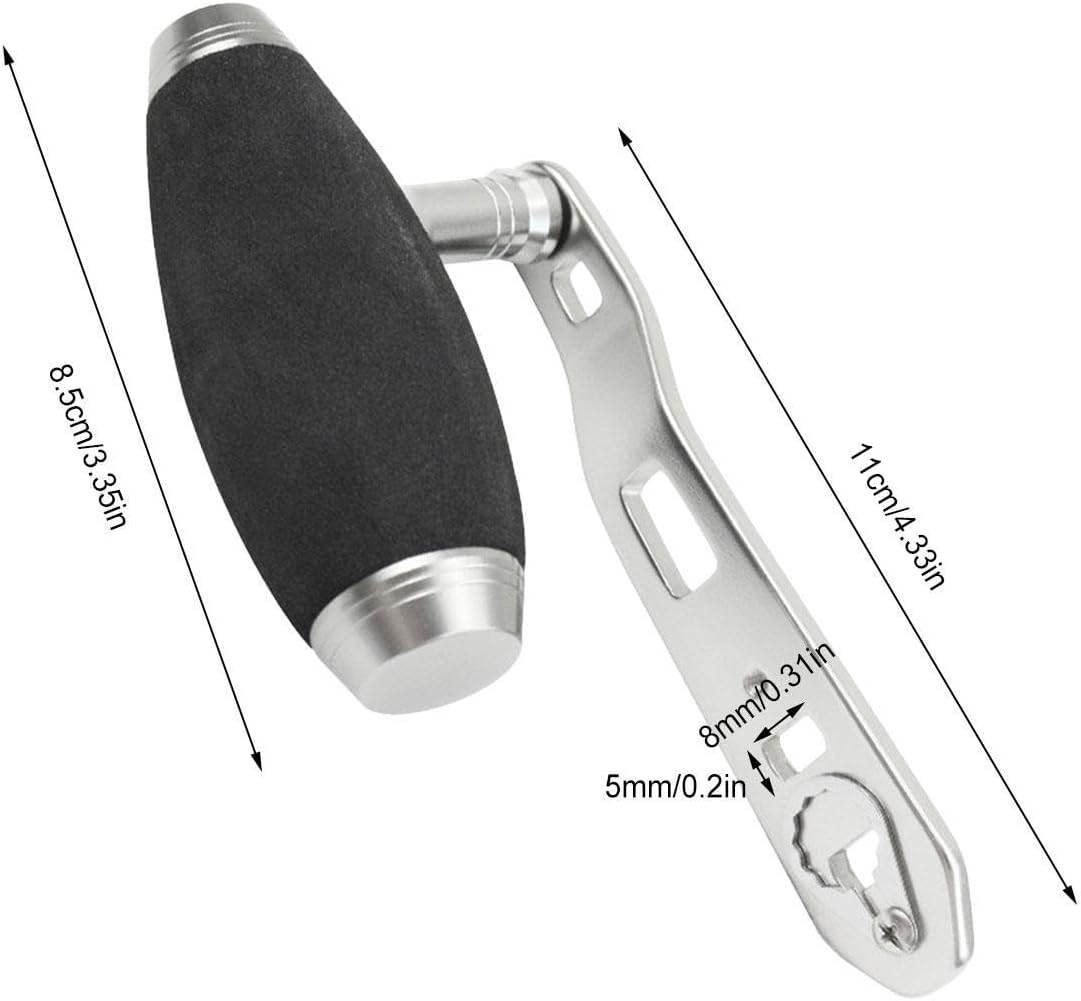 Fishing Reel Replacement Parts | T-Type Casting Winding Tool,T-Type Fishing Rod Handle Fit 8x5mm Hole,for Saltwater Freshwater Lake Pond Stream