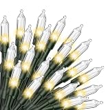 Minetom LED Christmas Lights for Indoor, 39 FT 100 LED Christmas Tree Lights w/Remote,USB Powerd,Plug Adapter Included, Warm White Mini String Light for Garland Wreath Home Holiday Party Decorations