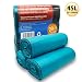 Produktbild 45 Liter Öko Müllsäcke, Extrem reißfest und flüssigkeitsdicht, für Haushalt, Küche, Bad, Büroabfallsäcke, 80 × 61 cm HDPE-Material - 3er Pack (3x20 Stück) (Grün)