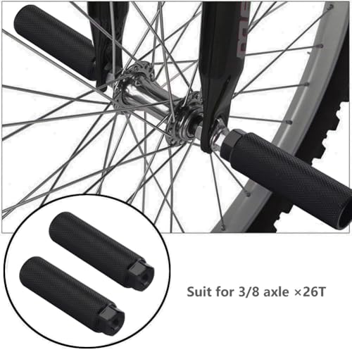 image for KINSPORY 4PC Bike Pegs for 3/8 inch Axles, Aluminum Alloy Anti-Skid BM