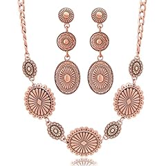 Vintage Red Copper,Concho Triple Oval