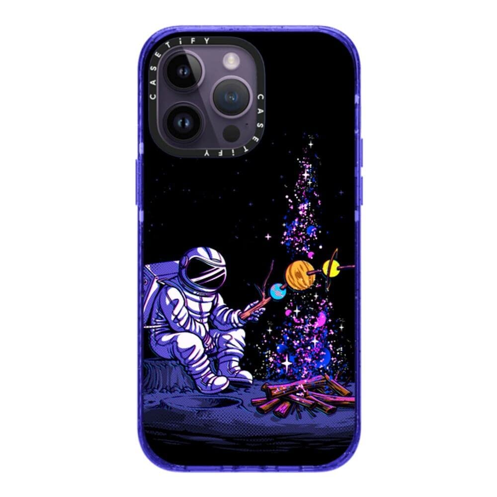 Coque Impact iPhone 14 Pro Max Casetify Moon Camping Peri Purple compatible Magsafe - 8