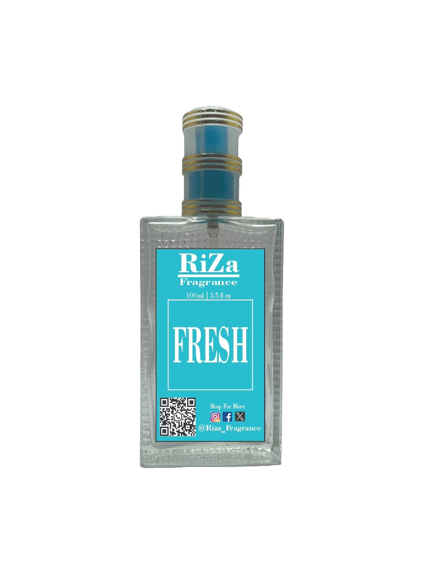 Riza Fragrance Fresh Alcohol Free Solid Perfume, Unisex