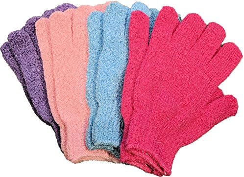 Exfoliating Bath Gloves 4 Pairs