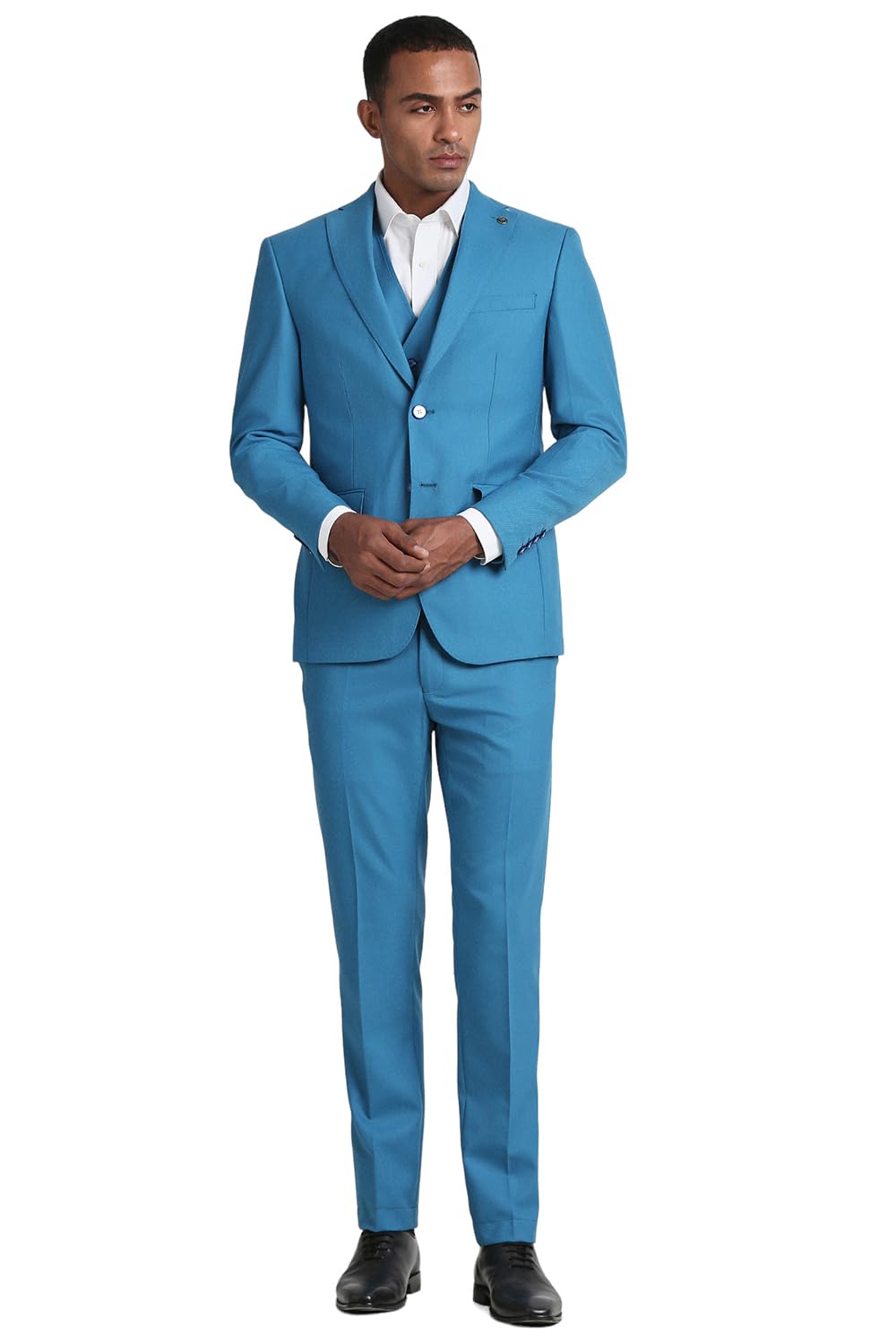 peter england Men's Polyester Blend Three Piece Suit-picture-28