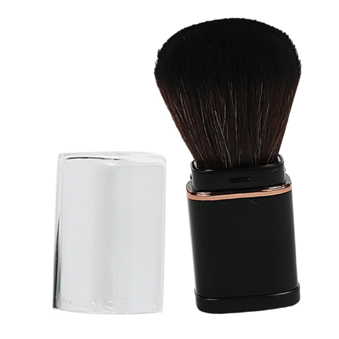 LIFKOME Retractable Blush Brush for Travel Makeup Tools Faux Fiber Makeup Brush Set