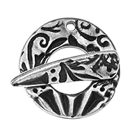Algopix Similar Product 10 - TierraCast Pewter Toggle Clasps Flora