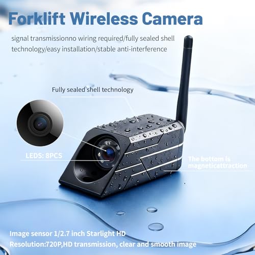 Image of HD 720P Wireless Camera with 7-inch Display, Supports Video Recording, for Trailer /RV /Truck /Car /Tractor ACT501 /forklift