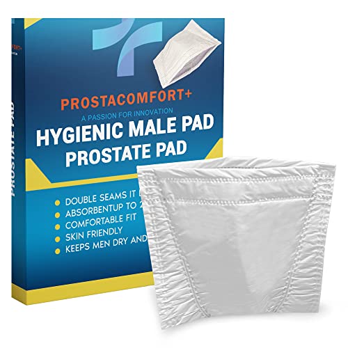 Prostacomfort+ Hygienic Male Pad – 24 Pcs Incontinence Guards For Men Super Absorbent Urinary Drip Sleeves Prevents Leaks, Bad Odors & Stains – Oeko Tex Certified Bladder Control Pads For Men #TOP6