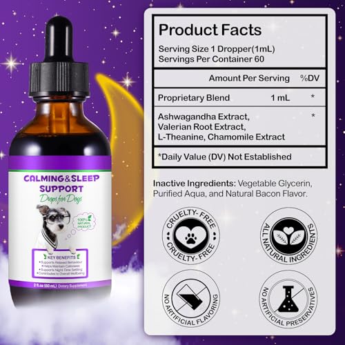 2 Pack Melatonin For Dogs & Cats, Dog Melatonin, Helps With Noise, Fireworks, Separation Anxiety & Travel Anxiety, Promote Relaxation & Deep Sleep For Cat & Dog - 7