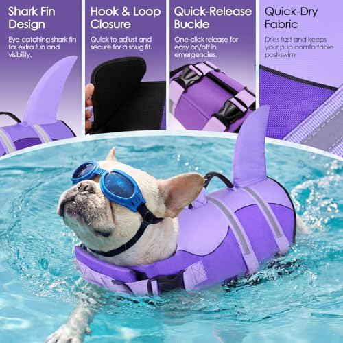 Bess Bridal Dog Life Jacket - Shark Safety Vest for Swimming & Boating by Bess Bridal - Used condition - Image 4