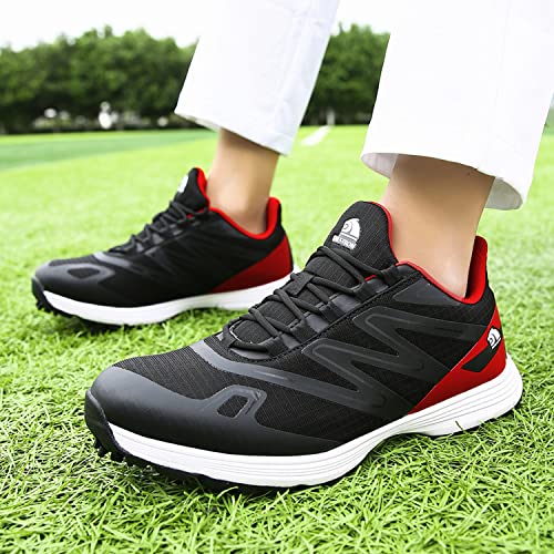 Image of Waterproof Professional Golf Shoes Men Spikes Golf Sneakers Male Outdoor Anti Slip Walking Footwears