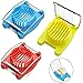 3 PCS Affettatrice uova manuale Affettatrice per uova multifunzione in acciaio inossidabile Affetta Uovo Attrezzo da cucina per uova full metal con 8 fili in acciaio inox, anche per verdure