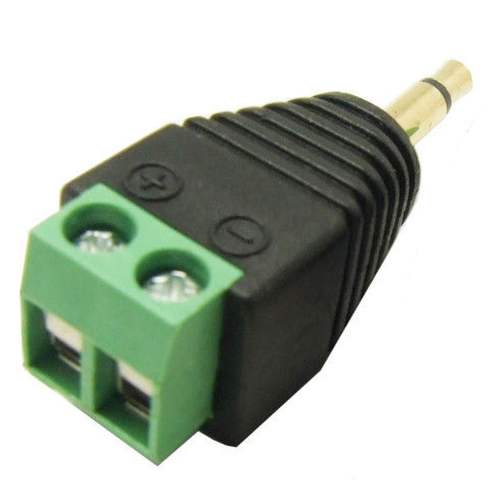 Amazon.co.jp: 3.5mm モノプラグ 2極 オス 端子台 金メッキ端子