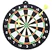 Produktbild HaiQianXin 9inch hängende Dartscheibe mit zwei magnetischen Darts-Klage-runden Dart-Platten-Sicherheit für Innenspiel Keine scharfe Spitze Dartnadel & keine Dartlöcher an der Wand! (Color : Yellow)