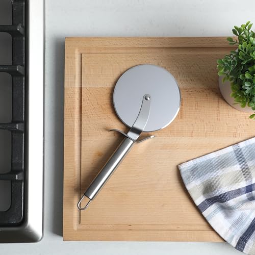Martha Stewart Richburn 4-Inch Professional Stainless Steel Pizza Cutter – Sharp and Durable Kitchen Tool for Easy Slicing by Martha Stewart - Image 3
