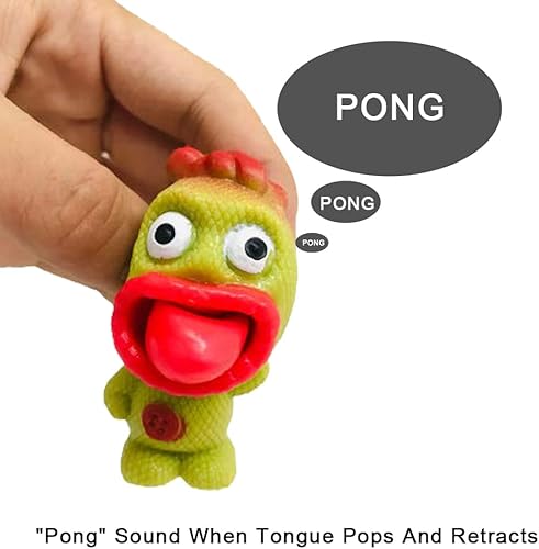 Miniatura 3 de Lindos juguetes sensoriales con lengua que sobresalen, paquete de 4 muñecos vudú de terror, juguete para aliviar el estrés, juguetes divertidos