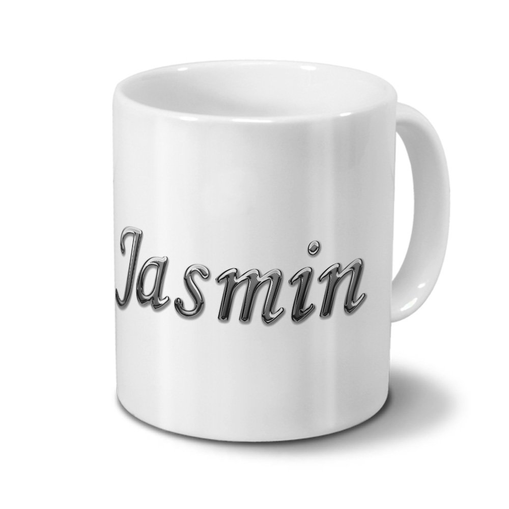 Personalisiert Tasse Mit Namen Jasmin – Motiv Herzballons, Spülmaschinenfest & In Deutschland Gefertigt