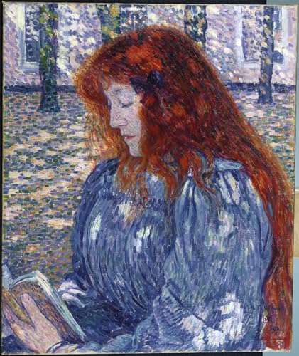 Tableau Femme lisant de Théo Van Rysselberghe pour décorer un salon cocooning