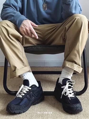 Image of Gellwhu Crew Socks for Women Cute Fall Thick Knit Cotton Boot Socks Long Slouch Socks Gifts Clean Girl Aesthetic (US, Numeric, 4, 10, Regular, Regular, 3 Pairs White)