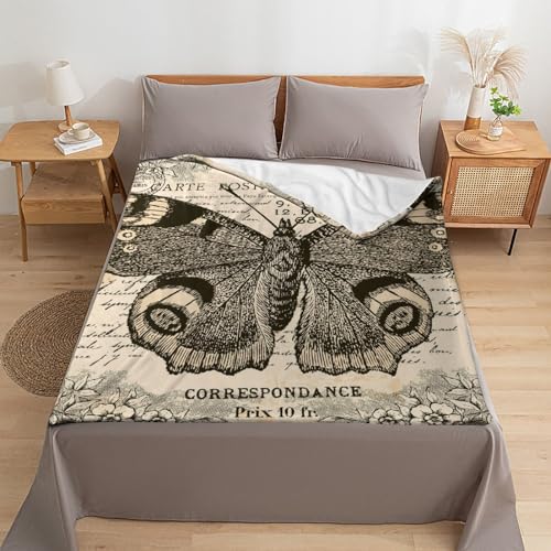 Couverture Polaire Papillon pour Soirée Cocooning sur le Canapé