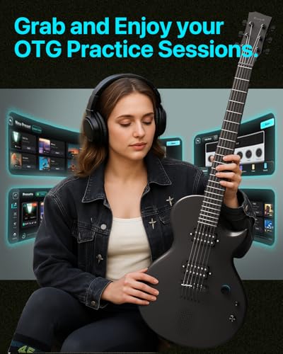 image for Enya Electric Guitar Nova Go Sonic Smart Electric Carbon Fiber Guitarr