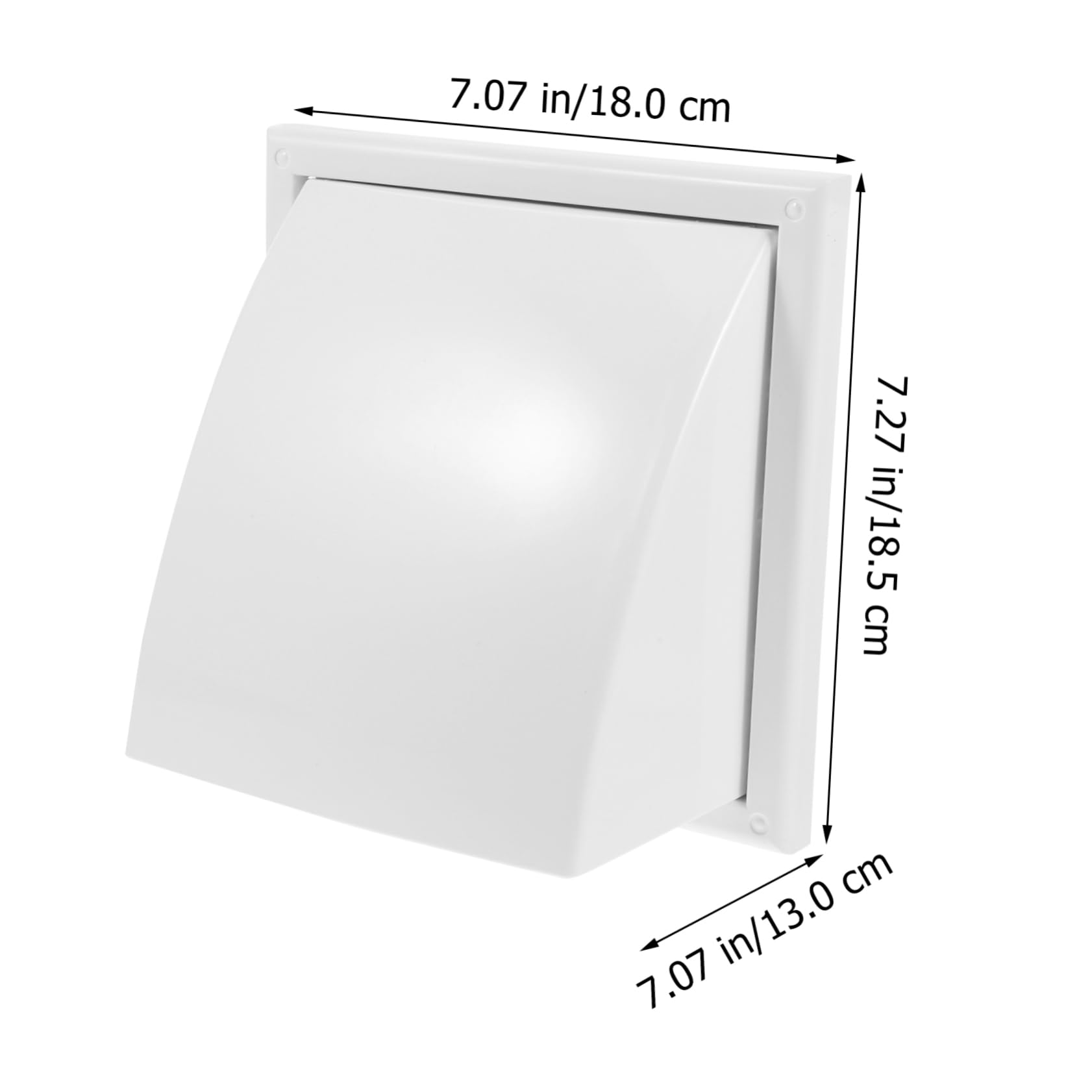 Hemobllo 2stücke Exhaust Hood Vent Cover Quadratisches Luftventil Für Klimaanlagen Einfache Installation Gute Belüftung Langlebig Und Witterungsbeständig