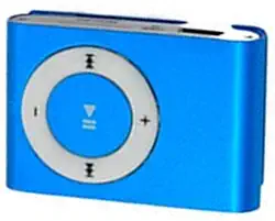 Mini player de MP3 USB portátil Mini Clip MP3 à prova d'água esporte compacto Metal MP3 player de música com slot para cartão TF