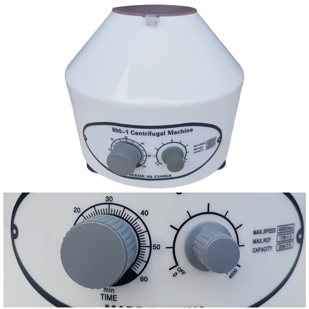 Centrifugadora eléctrica de laboratorio de mesa 4000 rpm 220 V 60 Hz 25 W 20 ml 0~60 min