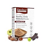 Elecious Naturals Amla, Reetha, Shikakai Powder for Hair 3-in-1 Natural Hair Cleanser 100% Natural, No Chemical, No Preservative SLS, Paraben Free Ready to Use