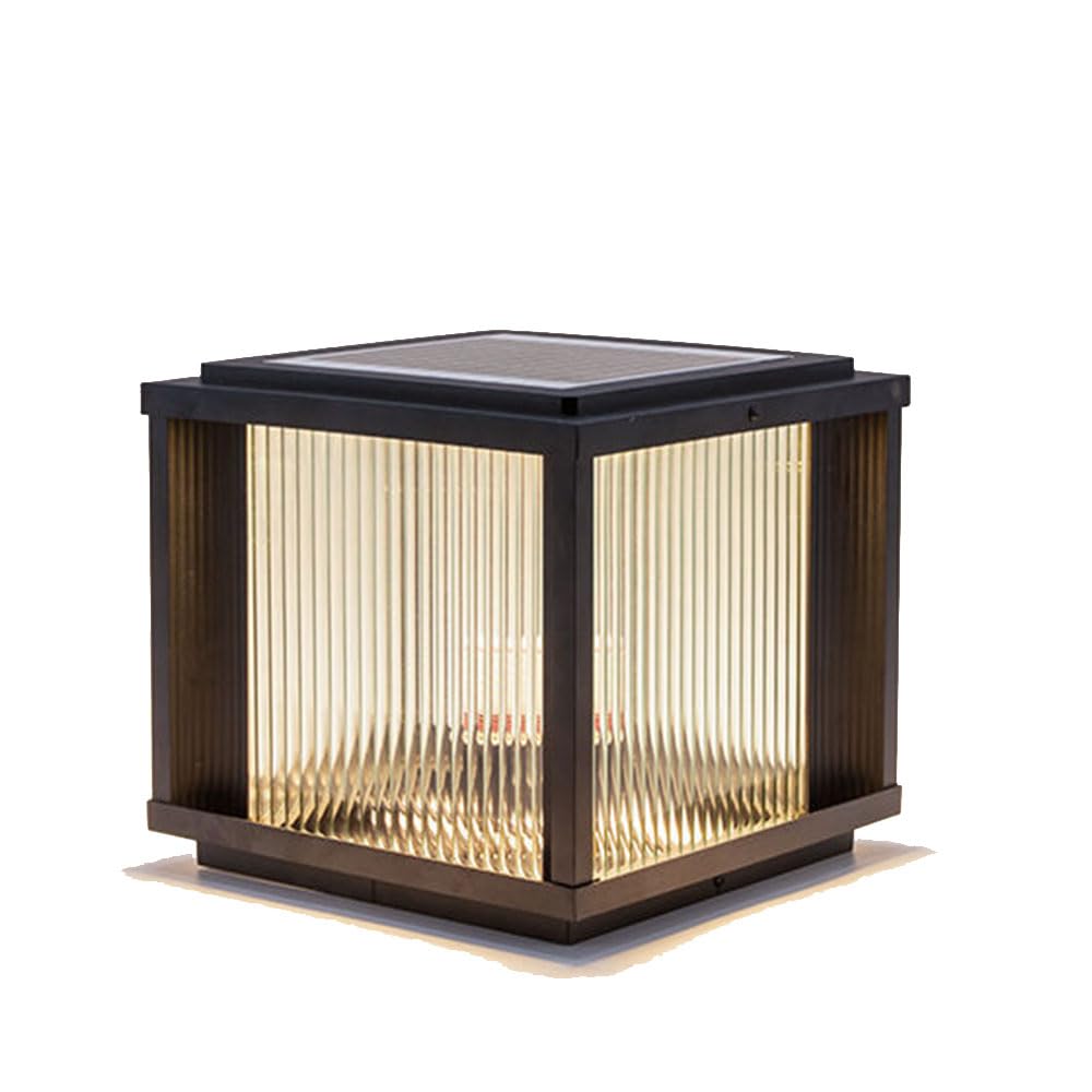 Lampe Solaire Étanche pour poteau 4x4 et balisage de pelouse
