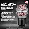 SE ELECTRONICS V7 MC1 Wireless Microphone Capsule - Compatible with Shure Wireless Transmitters - Professional Dynamic Microphone for Singing, Speech & Music Studio Recording (Red) #1