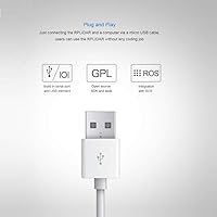 Vista 5 de Slamtec RPLIDAR A1M8-R6 with MX1.25 to 2.54 Dupont Wire kit, 2D LIDAR Sensor 360 Degree Scanning Radius, for Bstacle Avoidance and Navigation of