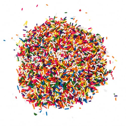 Image of Bulk Rainbow Sprinkles 2.2 lb Jimmies for Cookies Cake Ice Cream Baking Mix | Ice Cream, Baking, Cupcakes, Donuts