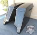 Extended Saddlebags with Lids: Hard ABS Unpainted Plastic 4" Stretched Saddlebags for Harley-Davidson 1994-2013
