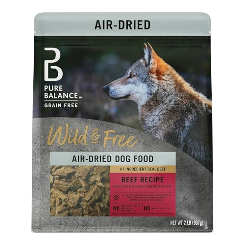 Pure Balance Air Dried Dog Food Beef Recipe for All Breeds, Grain...