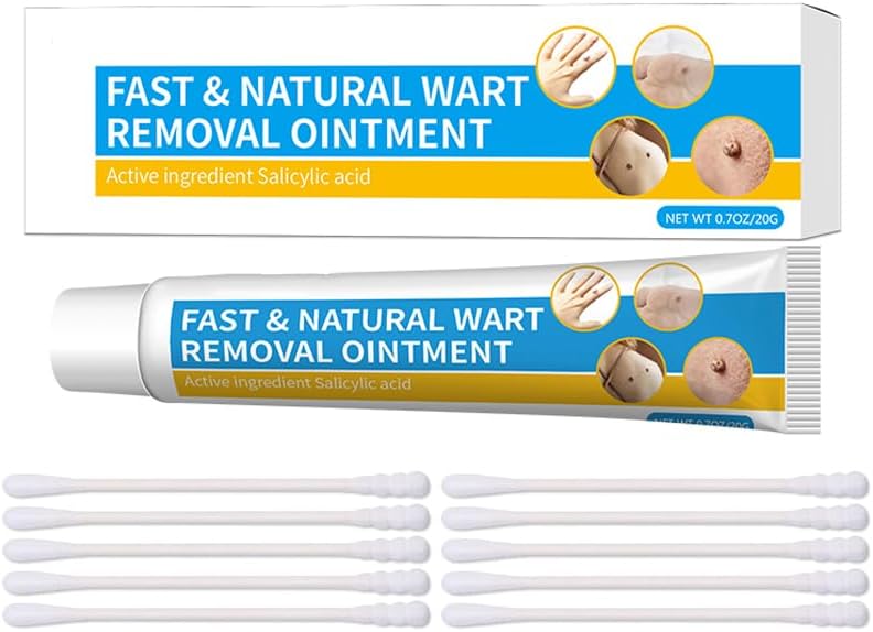 Wart Remover Cream with Salicylic Acid, Freeze Off Fast-Acting Wart Remover Ointment for Warts, Plantar Warts, Common Warts, Flat Warts, Corns, Calluses