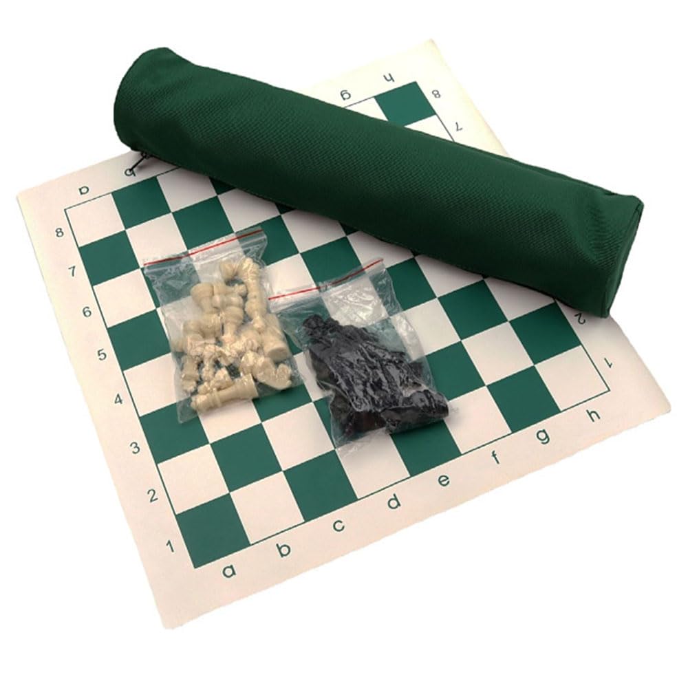 Jeu d'échecs portable en PU pour ne plus perdre vos pièces en voyage grâce au sac en toile