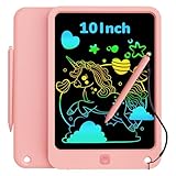 Picture of KOKODI LCD Writing Tablet for Kids, 10 Inch Colorful Drawing Tablet, Educational Learning Kids Toys for Age 3-12 Years Old, Toddler Doodle Board, School Supplies for Girls, Birthday Gifts 5-7
