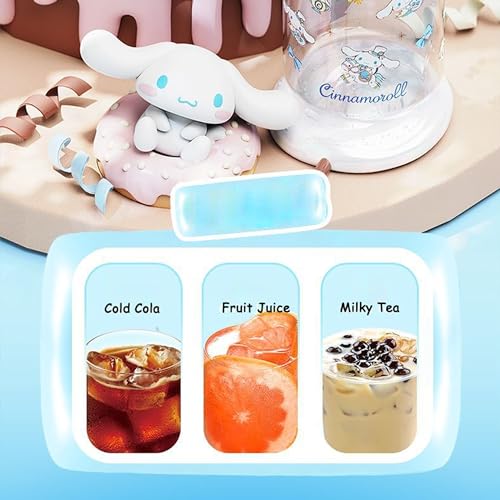 Roffatide Cartoon Plastic Water Bottle Portable Tumblers Travel Mugs Plastic Shaker Bottle Direct Drinking Cup Water Track Bottle Portable Leakproof Water - Image 4