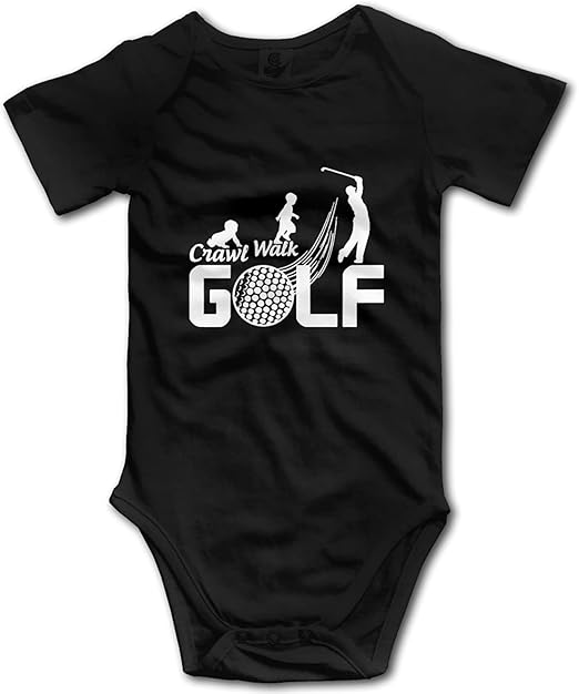 Walk Golf Evolution Baby Boys Girls Onesies Funny Infant