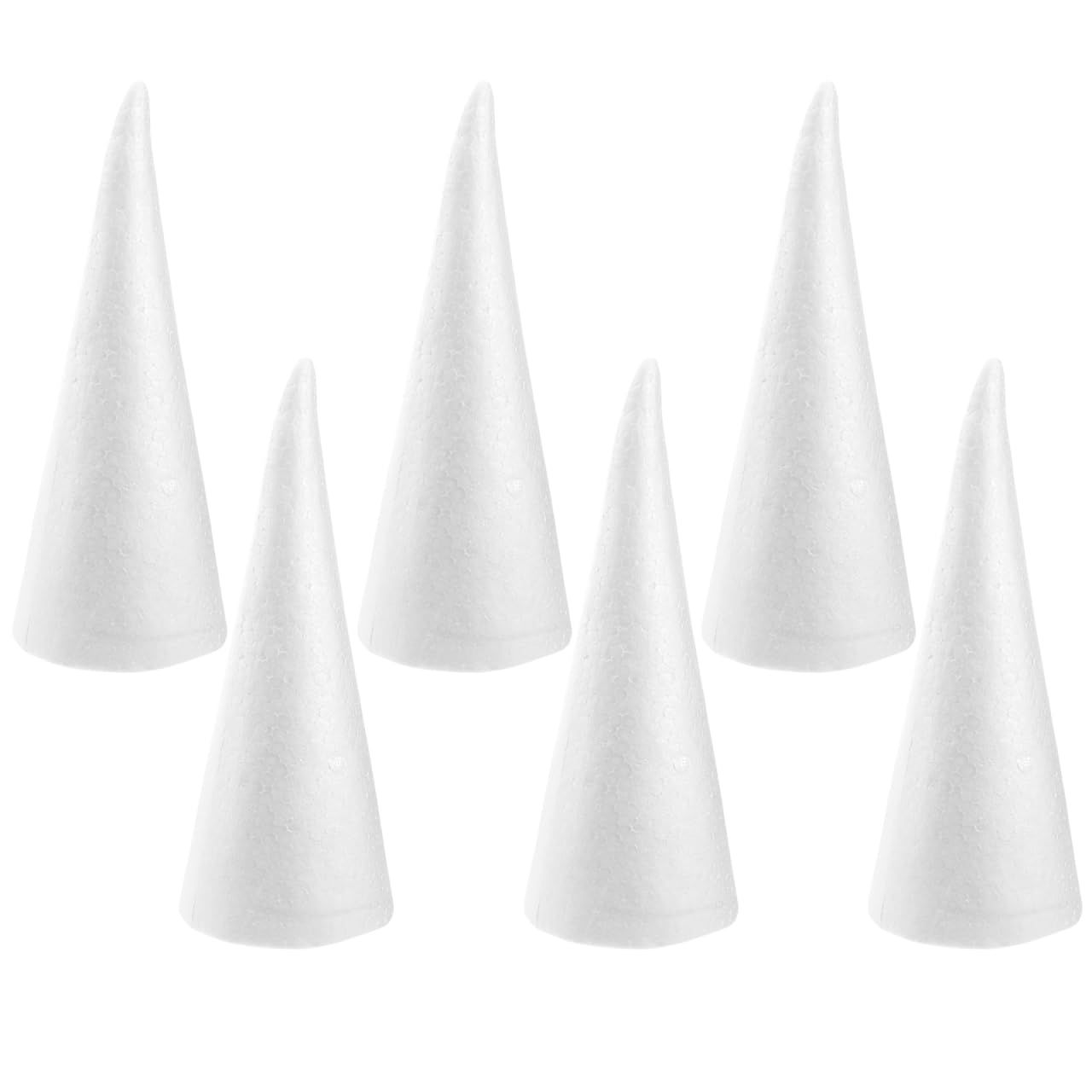 Conos de poliestireno para decorar el árbol de Navidad y mesas de fiesta en casa de 24 cm