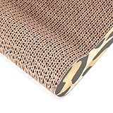 Delxo Cat Scratcher Durable Reversible Cat Scratching Pad Recycled Harden Corrugated Cardboard Sturdy Eco-Friendly Design Maintain Healthy Cat Claws (Cat Sofa) (Scratcher Sofa)