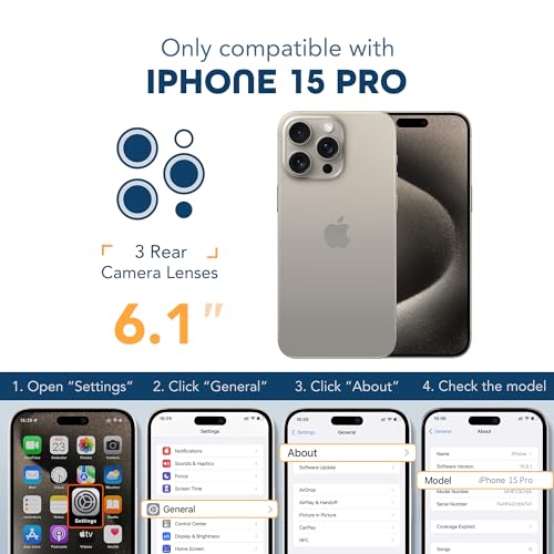 TIESZEN for iPhone 15 Pro Case, Compatible with MagSafe, Bling Clear by TIESZEN - Used condition - Image 8