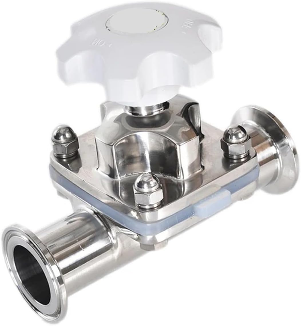 1/2" 3/4" 1-1/4" 1" 2 Way Stainless Steel Sanitary Diaphragm Valve Tri-Clamp Ferrule for Food Industries