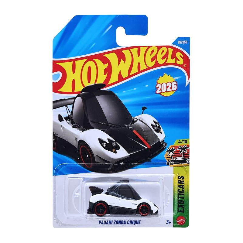 Image of Hot Wheels Pagani Zonda Cinque Exotics Ages 3 and Up 26 /250 (White)