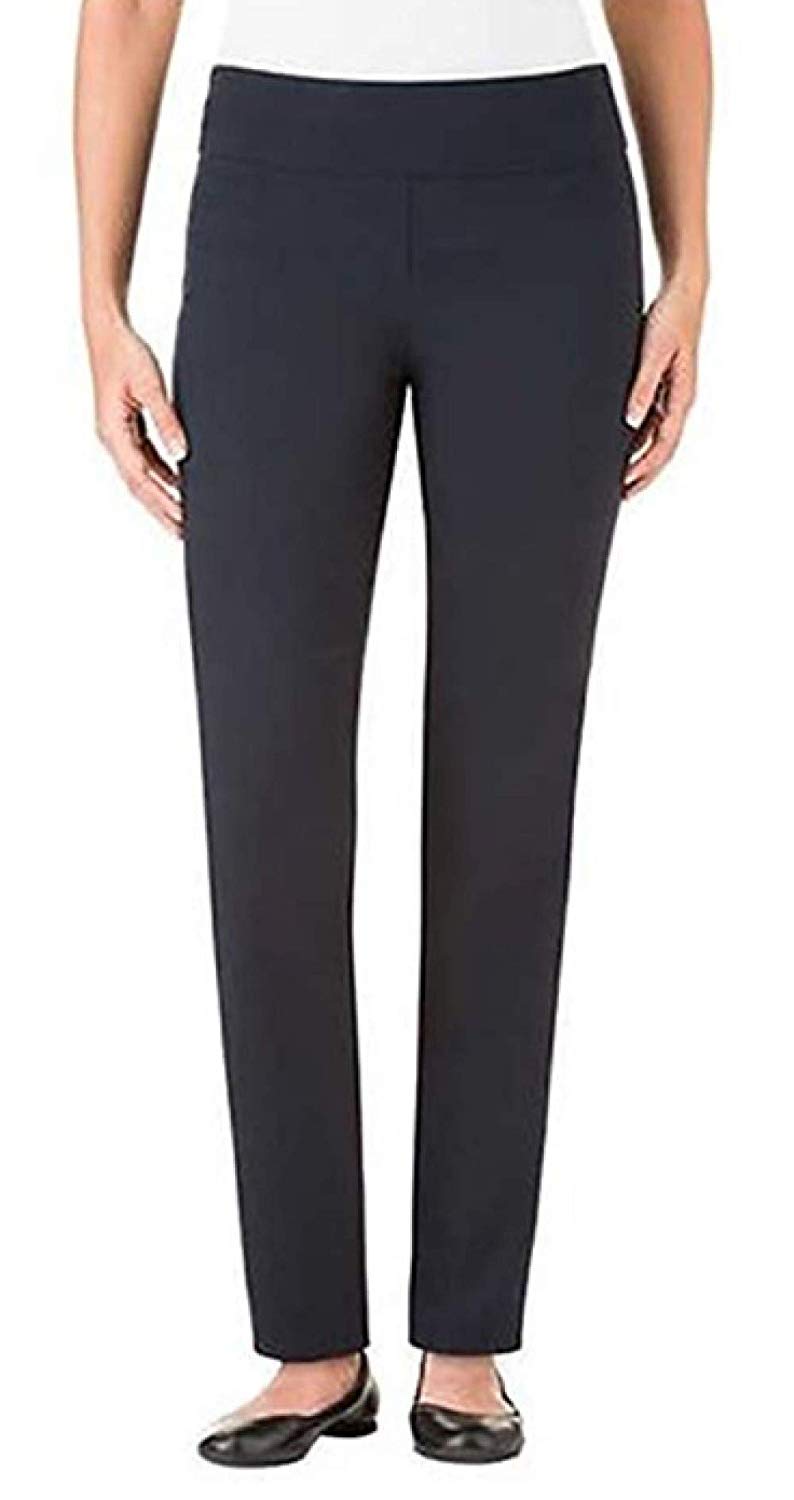Hilary Radley Ladies Pull-On Pant 4 Black Texture